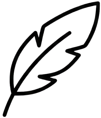 Feather outline icon