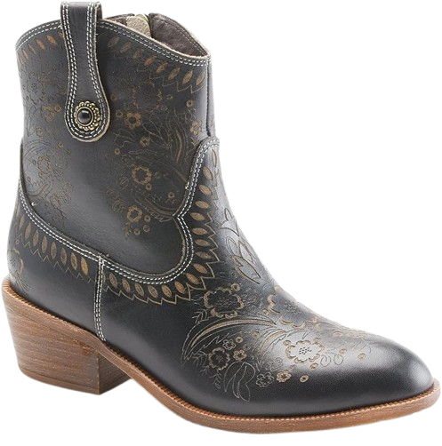 Ankle Boots with Inside Zipper Closure