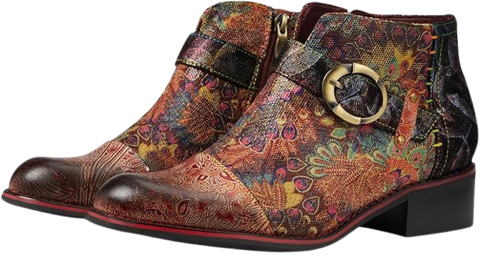 Hand-Painted Ladies Boots for Outdoor